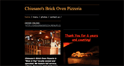 Desktop Screenshot of chiusanospizza.com